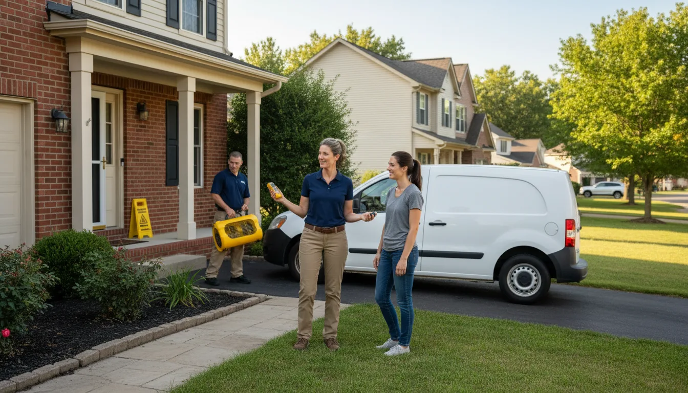 Water restoration image for Dehumidification And Cleanup Services in Perry, OK